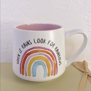 NWOT SHEFFIELD HOME Rainbow Ceramic Mug 🌈